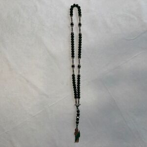 St Jude Thaddeus‎ Rosary Emerald Green Faceted Crystal Catholic Prayer Beads